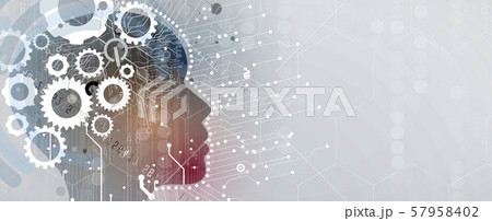 Conceptual technology illustration of artificial Conceptual technology illustration of artificial 57958402
