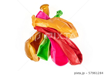 Colorful balloons isolated on white 57961284