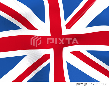 Cg 3d イラスト 立体 デザイン バックグラウンド 国旗 ヨーロッパ イギリス ユニオンジャックのイラスト素材