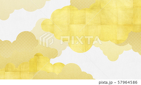 背景-和-和風-和柄-和紙-金箔-白 背景-和-和風-和柄-和紙-金箔-白 57964586