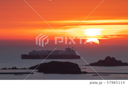 長崎の夕陽 長崎の夕陽 57965114