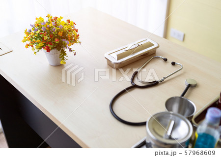 Stethoscope,vial,syringe and medical bottle 57968609