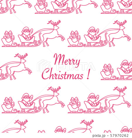 Christmas 2019 seamless pattern Santa Claus, gifts Christmas 2019 seamless pattern Santa Claus, gifts 57970262