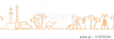 Oil industry vector seamless pattern 57970294
