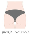女性　ヒップ 57971722