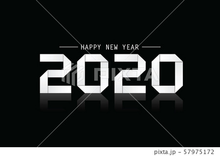 2020 Happy new year creative design background or greeting card. 2020 Happy new year creative design background or greeting card. 57975172