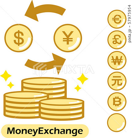 外貨両替イメージ　エクスチェンジ 57975954