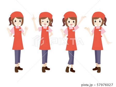 アルバイトの女性 57976027