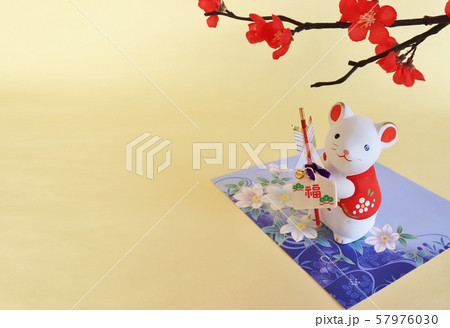 年賀状の素材 57976030