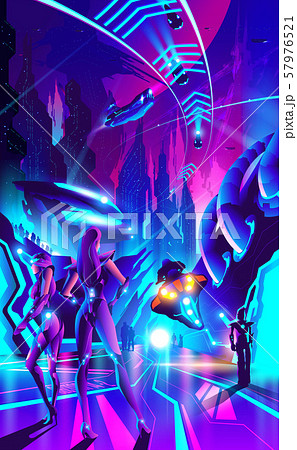 Future Metropolis Vector Future Metropolis Vector 57976521