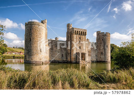 Historic Bodiam Castle in East Sussex, England 57978862