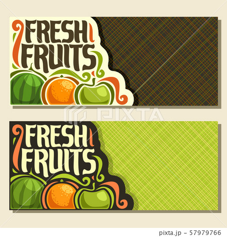 Vector banners for Fresh Fruits Vector banners for Fresh Fruits 57979766