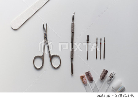 Scissors, nail file, manicure tool lies Scissors, nail file, manicure tool lies 57981346