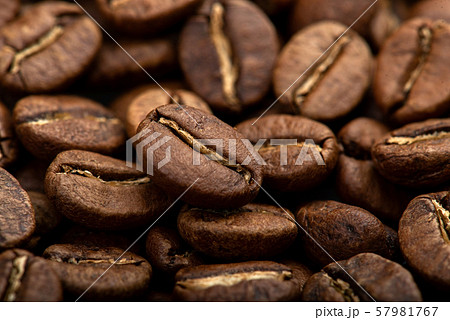 Coffee beans close-up background. Fresh roasted Coffee beans close-up background. Fresh roasted 57981767