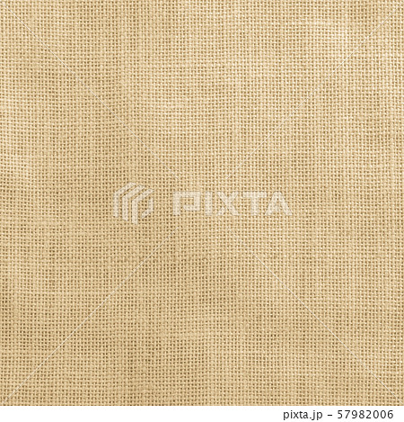 Jute fabric sackcloth burlap texture background yellow cream brown color 57982006