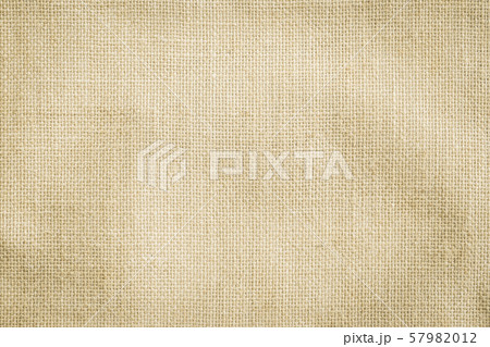 Hessian sackcloth woven texture pattern background in yellow beige cream brown color 57982012