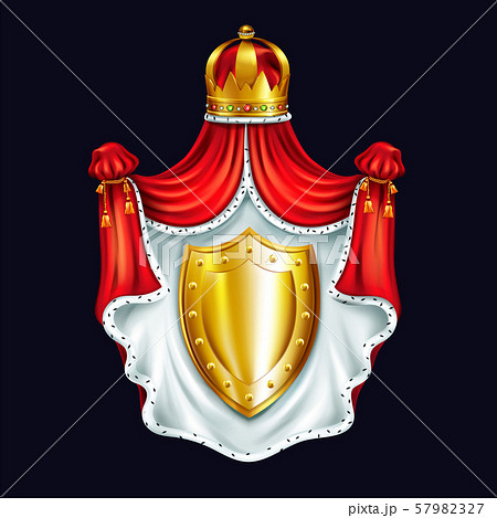Heraldic emblem of royal family realistic Heraldic emblem of royal family realistic 57982327