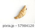 Breakfast croissant on white background 57984120