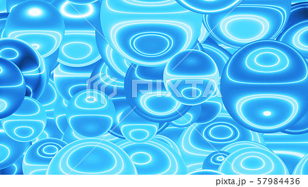 CGパーティクル　光るボール 57984436