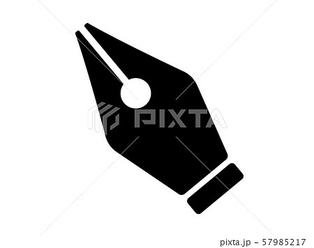 ペン先のアイコンのイラスト素材