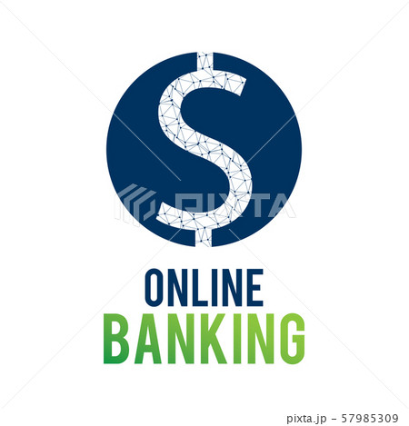 Vector logo for online Bank and online transfers 57985309