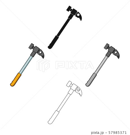 Hammer of climber.Mountaineering single icon in cartoon,black style vector symbol stock illustration 57985371