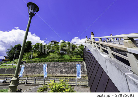 福知山城と昇龍橋 京都府福知山市 福知山城と昇龍橋 京都府福知山市 57985693