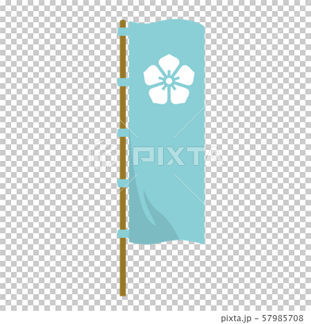 Mitsuhide Akechi 旗幟印章旗幟橫幅馬印章插圖 57985708