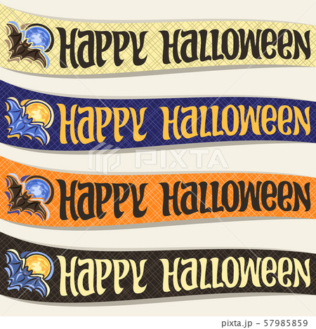 Vector ribbons for Halloween Vector ribbons for Halloween 57985859