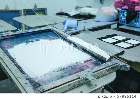 Close up of block screen with white color. 57986114