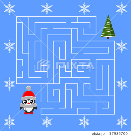 Maze game for the children with a labyrinth. 57986700