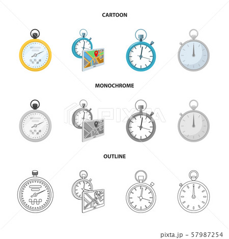 Vector illustration of stopwatch and watch symbol. Collection of stopwatch and stop stock vector Vector illustration of stopwatch and watch symbol. Collection of stopwatch and stop stock vector 57987254