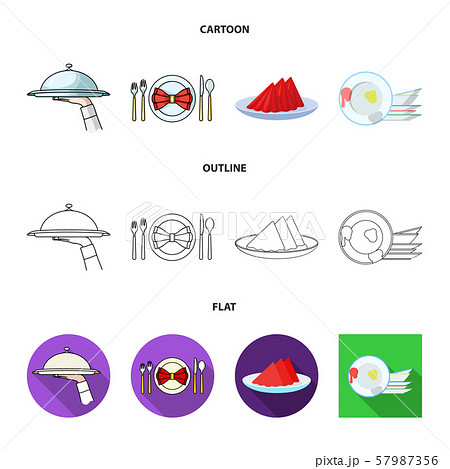 Vector design of passport and travel sign. Collection of passport and paper stock symbol for web. 57987356