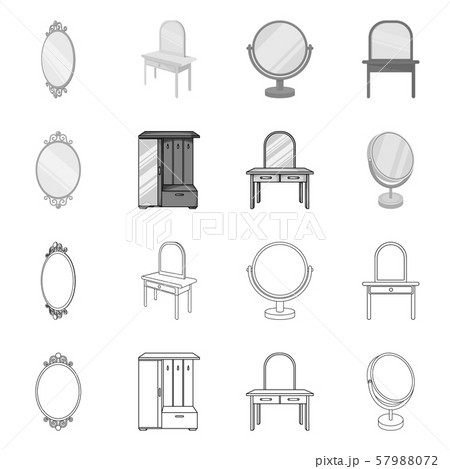 Isolated object of imagery and decorative logo. Collection of imagery and silver stock vector 57988072