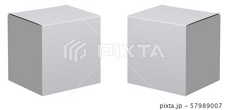 Box mockup. 3d white package. Carton cardboard set Box mockup. 3d white package. Carton cardboard set 57989007