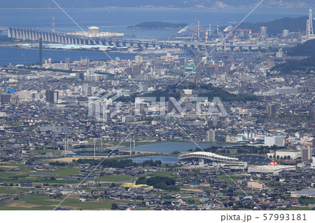 丸亀総合運動公園から丸亀城、番の州にかけて 57993181