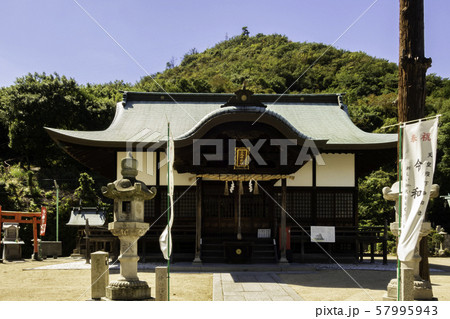 玉比咩神社　たまひめ神社　拝殿　岡山県玉野市 57995943