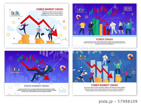 Forex Stock Trade Market Crash Poster Flat Set 57998109