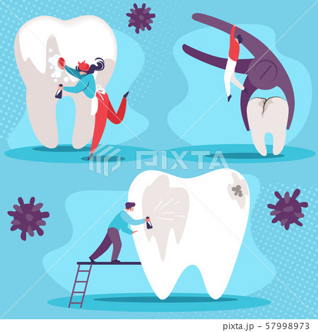 Dental Health Set. Cleaning Oral Cavity, Treatment Dental Health Set. Cleaning Oral Cavity, Treatment 57998973