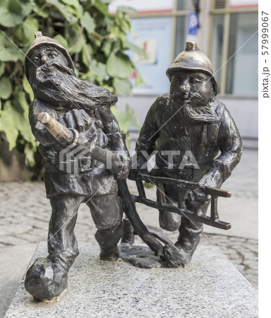 Gnomes of the fire service in Wroclaw Gnomes of the fire service in Wroclaw 57999067