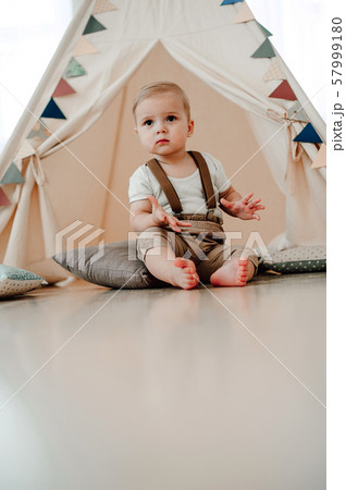 Portrait of lovely little boy happy smiling Portrait of lovely little boy happy smiling 57999180
