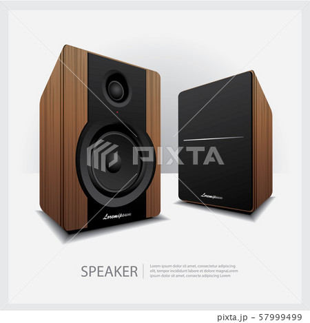 Speakers isolated vector illustration 57999499