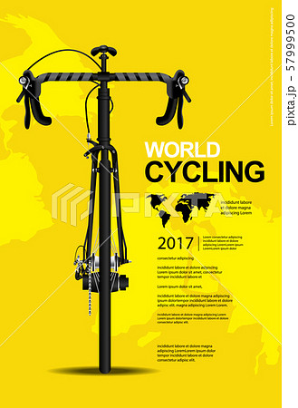 Cycling Poster Vector Illustration 57999500