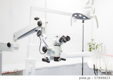 Image of a professional dental endodontic binocular microscope Image of a professional dental endodontic binocular microscope 57999823