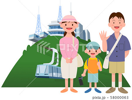 ファミリー旅行 函館山 ファミリー旅行 函館山 58000063