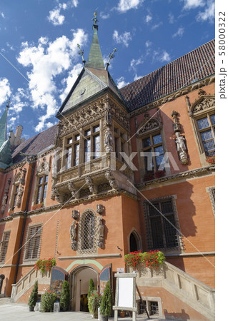 Beautiful balcony and entrance to the old town Beautiful balcony and entrance to the old town 58000322