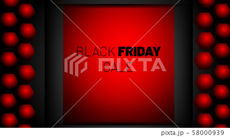 Black Friday vector design. Black background with Black Friday vector design. Black background with 58000939