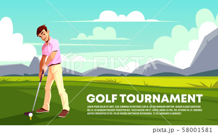 background of golf tournament. Sport poster 58001581