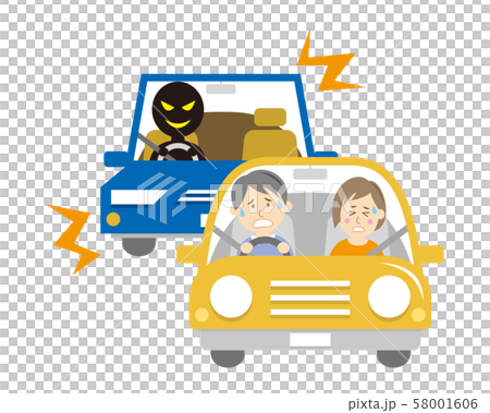 あおり運転のイラストイメージ 58001606