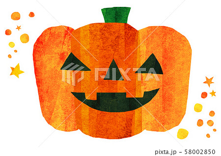 ハロウィン 背景素材 コラージュのイラスト素材